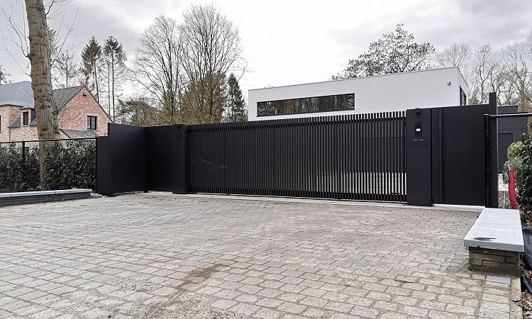 Exclusieve design poort Lamels | Panel - Schilde